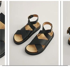 JOSEPH Fussbett Cross Ankle Strap Sandal NWOT